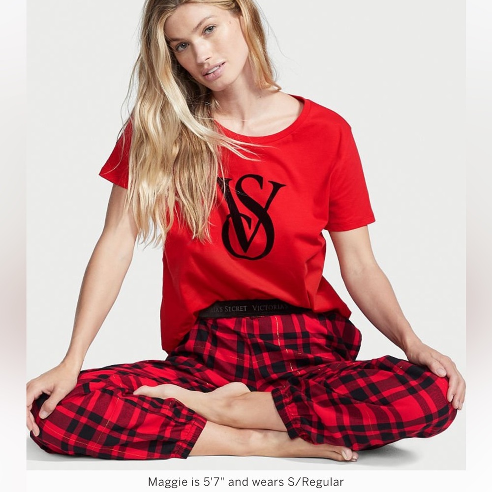 Flannel tee-jama set